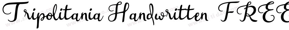 Tripolitania Handwritten (FREE)字体转换